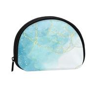 Monedero,Monederos Monedero Bolsa de Cambio Monedero Mini Carteras para Mujeres Niñas Regalo,Mármol Líquido Azul