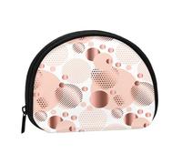 Monedero,Monederos Monedero Bolsa de Cambio Monedero Mini Carteras para Mujeres Niñas Regalo,Ola de Oro Rosa