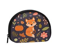 Monedero,Monederos Monedero Bolsa de Cambio Monedero Mini Carteras para Mujeres Niñas Regalo,Otoño Lindo Zorro