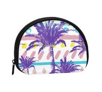 Monedero,Monederos Monedero Bolsa de Cambio Monedero Mini Carteras para Mujeres Niñas Regalo,Palmera Hawaiana