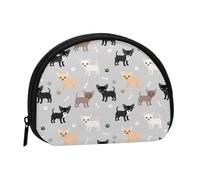 Monedero,Monederos Monedero Bolsa de Cambio Monedero Mini Carteras para Mujeres Niñas Regalo,Patas y Huesos de Chihuahua
