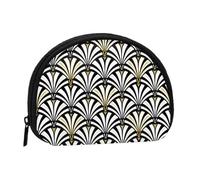 Monedero,Monederos Monedero Bolsa de Cambio Monedero Mini Carteras para Mujeres Niñas Regalo,Patrón de Abanico Art Deco