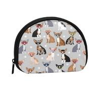 Monedero,Monederos Monedero Bolsa de Cambio Monedero Mini Carteras para Mujeres Niñas Regalo,Perro Chihuahua