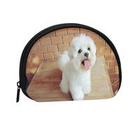 Monedero,Monederos Monedero Bolsa de Cambio Monedero Mini Carteras para Mujeres Niñas Regalo,Perro Maltés