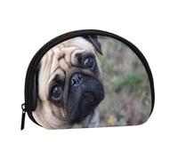 Monedero,Monederos Monedero Bolsa de Cambio Monedero Mini Carteras para Mujeres Niñas Regalo,Perro Pug Impreso