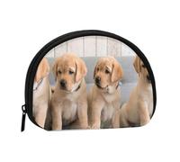 Monedero,Monederos Monedero Bolsa de Cambio Monedero Mini Carteras para Mujeres Niñas Regalo,Perros Golden Retriever Cachorros Labrador Perros