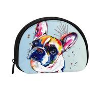 Monedero,Monederos Monedero Bolsa de Cambio Monedero Mini Carteras para Mujeres Niñas Regalo,Pintura de Bulldog Francés
