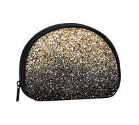 Monedero,Monederos Monedero Bolsa de Cambio Monedero Mini Carteras para Mujeres Niñas Regalo,Puntos Dorados Negros con Brillo Dorado