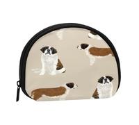 Monedero,Monederos Monedero Bolsa de Cambio Monedero Mini Carteras para Mujeres Niñas Regalo,San Bernardo Raza de Perro Simple Raza Pura Bronceado