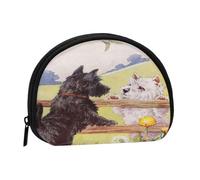 Monedero,Monederos Monedero Bolsa de Cambio Monedero Mini Carteras para Mujeres Niñas Regalo,Scottish Terrier Dog West Highland Terrier