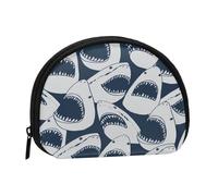 Monedero,Monederos Monedero Bolsa de Cambio Monedero Mini Carteras para Mujeres Niñas Regalo,Tiburón Boca Abierta Divertida