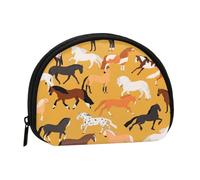Monedero,Monederos Monedero Bolsa de Cambio Monedero Mini Carteras para Mujeres Niñas Regalo,Varios Tipos de Caballos