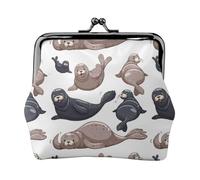 Monedero, Monederos Monedero Bolsa de Cambio Monedero Mini Carteras para Mujeres Niñas Sellos Ilustración León Marino