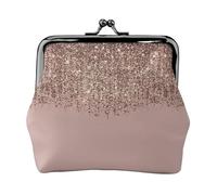 Monedero, Monederos Monedero Bolsa de Cambio Monedero Mini Carteras para Mujeres Niñas Taupe Rubor Rosa Bronce Dorado Brillo Glam