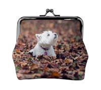 Monedero, Monederos Monedero Bolsa de Cambio Monedero Mini Carteras para Mujeres Niñas Westie Bokeh West Highland White Terrier Perros