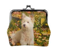 Monedero, Monederos Monedero Bolsa de Cambio Monedero Mini Carteras para Mujeres Niñas Westie Otoño West Highland White Terrier Perros