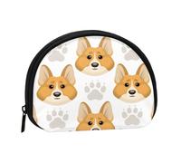 Monedero,Monederos, Monedero, Bolsa de Cambio, Monedero, Mini Carteras para Mujeres y niñas, Impresiones de Patas de Cara de Perro