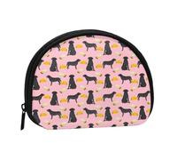 Monedero,Monederos, Monedero, Bolsa de Cambio, Monedero, Mini Carteras para Mujeres y niñas, Regalo, Tacos de Labrador Negro, Comida, Laboratorio Negro, Perro Novedad