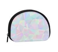 Monedero,Monederos Monedero Cambio Bolsa Monedero Mini Carteras para Mujeres Niñas Regalo,Abstracto Iridiscente Holográfico Poligonal