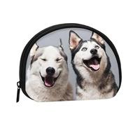 Monedero,Monederos Monedero Cambio Bolsa Monedero Mini Carteras para Mujeres Niñas Regalo,Impresión Husky