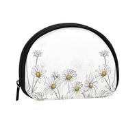 Monedero,Monederos Monedero Cambio Bolsa Monedero Mini Carteras para Mujeres Niñas Regalo,Patrón de diseño de Margaritas