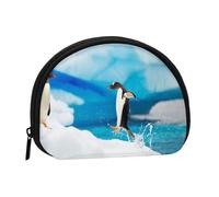 Monedero,Monederos Monedero Cambio Bolsa Monedero Mini Carteras para Mujeres Niñas Regalo,Pingüino Impreso