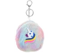 Monedero Mujer Pequeño, Monedero de unicornio, lindo monedero pequeño de felpa de dibujos animados, bolsa de cosméticos con cremallera de animales, llavero para cambio, mini bolsa para auriculares