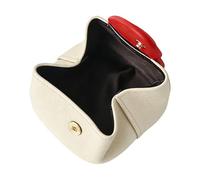 Monedero para monedas: cartera en forma de corazón, bonito monedero, para mujeres, adolescentes, novias, llaves, pintalabios, tarjetas, dinero de papel, color crema, Consulte la descripción, Unisex