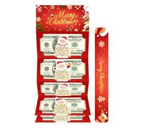 Monedero para Navidad - Regalo para fiestas temáticas de Papá Noel | Porta dinero de Papá Noel con 6 compartimentos, para hombres, mujeres, niñas, jóvenes, adolescentes, familia y amigos