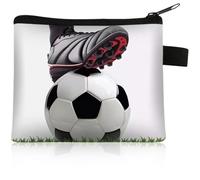 Monedero para niños, Cartera para niños y niñas, monedero de fútbol, monedero con cremallera para niños de 10 años, regalo para niños y adolescentes