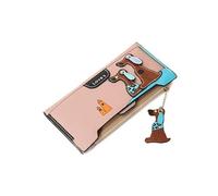 Monedero para tarjetas y monedas, monedero, bolsa para mujer, perro, niñas, llaves, amor, 3D, lindo, marca del Reino Unido, Pink, Monedero