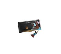 Monedero para tarjetas y monedas, monedero, bolsa para mujer, perro, niñas, llaves, amor, 3D, lindo, marca del Reino Unido, Black, Monedero