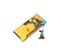 Monedero para tarjetas y monedas, monedero, bolsa para mujer, perro, niñas, llaves, amor, 3D, lindo, marca del Reino Unido, Amarillo, Monedero