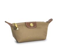 Monedero pequeño con cremallera para mujer, portátil, tela Oxford, diseño de marca, bolsa de cambio, regalos para mujeres, bolsa de viaje, bolsa de cosméticos, albaricoque, Talla única