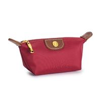 Monedero pequeño con cremallera para mujer, portátil, tela Oxford, diseño de marca, bolsa de cambio, regalos para mujeres, bolsa de viaje, bolsa de cosméticos, Red, Talla única