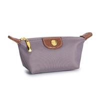 Monedero pequeño con cremallera para mujer, portátil, tela Oxford, diseño de marca, bolsa de cambio, regalos para mujeres, bolsa de viaje, bolsa de cosméticos, Púrpura De La Lavanda, Talla única