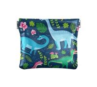 Monedero pequeño de cuero para mujer, monedero portátil para dinero en efectivo, monedero para hombres y mujeres, viajes, dinosaurios, hojas tropicales, flores, Varios colores, 1 size, Moderno /