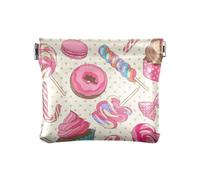 Monedero pequeño de cuero para mujer, organizador único de artículos personales, colorido dulce piruleta, caramelos, mujeres, Dulce Lollipop Candy colorido, 1 Size, Accesorio de viaje
