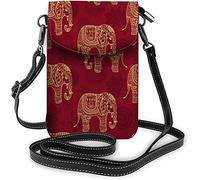 Monedero pequeño de cuero Pu para teléfono móvil, bonita cigüeña blanca caminando cerca de estanque, río, hierba, bolsos cruzados, billetera de viaje