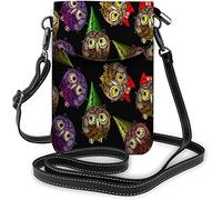 Monedero pequeño de cuero Pu para teléfono móvil, bonita cigüeña blanca caminando cerca de estanque, río, hierba, bolsos cruzados, billetera de viaje