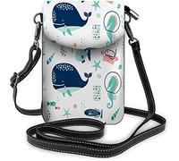 Monedero pequeño de cuero Pu para teléfono móvil, bonito gorro de perro de dibujos animados, bolsos cruzados geniales caninos a rayas, billetera de viaje