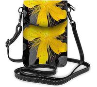 Monedero pequeño de cuero Pu para teléfono móvil, bonitos gatos sentados, suéter a cuadros acogedor, bolsos cruzados, billetera de viaje