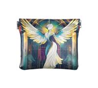 Monedero pequeño de piel con diseño de Tarot de ángel para niñas, mujeres y mujeres, Tarot de ángel, 1 size, Moderno