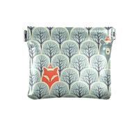 Monedero pequeño de piel con diseño de zorro y oso en un tarjetero portátil para mujeres y niñas, Mapache Fox And Bear In A, 1 Size, Accesorio de viaje