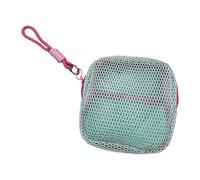 Monedero Pequeño Mujer - Ligero para Auriculares, Tarjetas, USB y Lápiz Labial | Monederos de Piel Sintética, Algodón o Nailon- Verde Y Rojo