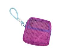 Monedero Pequeño Mujer - Ligero para Auriculares, Tarjetas, USB y Lápiz Labial | Monederos de Piel Sintética, Algodón o Nailon- Rose Rojo Y Azul