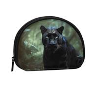 Monedero pequeño Panther para Viajes | Bolso pequeño de cosméticos con Cremallera para Bolso de Mano | Organizador de Tarjetas de Acceso para Hombres y Mujeres | para Compras diarias y Actividades a