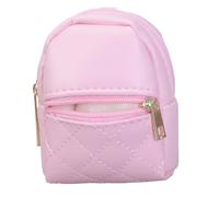 Monedero pequeño para llavero, bolsa de almacenamiento ligera y portátil para auriculares, monedas y llaves, soporte para auriculares, Pink, Height, width and depth 9x7x4cm