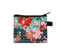 Monedero pequeño para mujer, diseño multicolor, bonito bolso de moneda, diseño de mandala, flores, tarjeta de crédito, funda para tarjetas de crédito, mini monedero, 023, Talla única