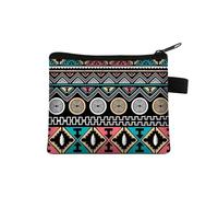 Monedero pequeño para mujer, diseño multicolor, lindo bolso de monedas con estampado de flores de mandala, funda para tarjetas de crédito, mini monedero, 02., Talla única